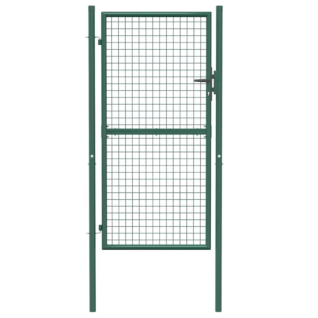 Maison Exclusive - Puerta de valla de acero verde 100x175 cm COMPRAR AHORA