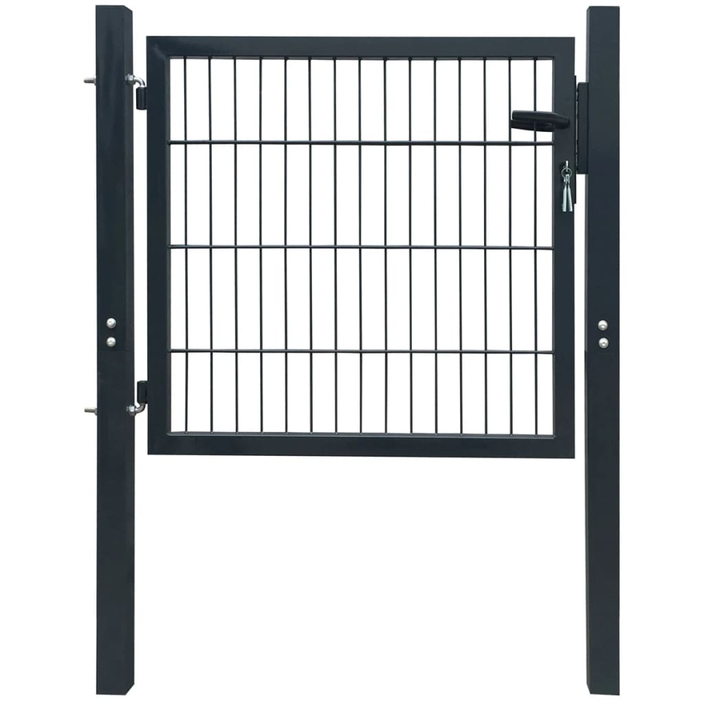 Maison Exclusive - Puerta de valla metálica acero gris antracita 105x150 cm