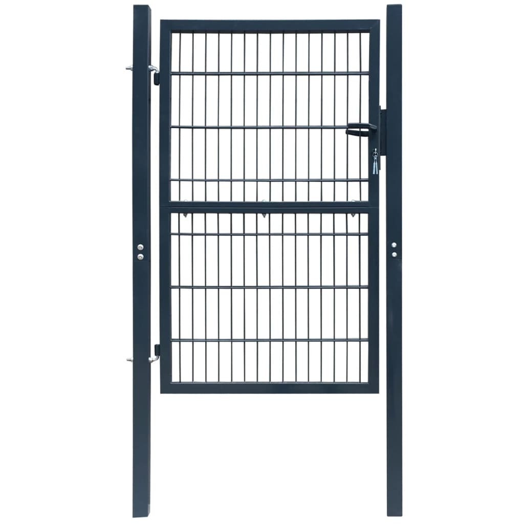 Maison Exclusive - Puerta de valla de acero gris antracita 106x248 cm
