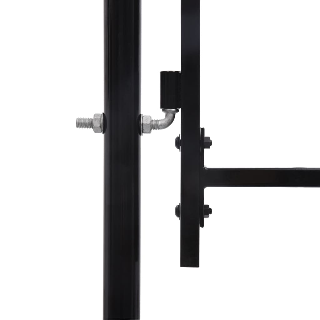 Maison Exclusive - Puerta de jardín de acero negro 1 75x4 m Última moda