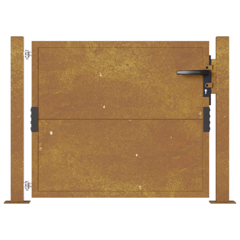 vidaXL Puerta de jardín acero corten 105x80 cm Rebajas