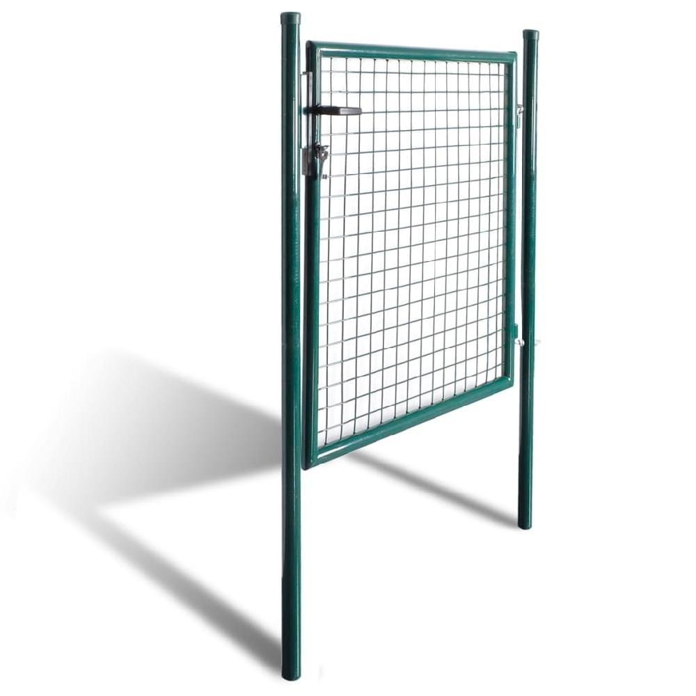 Puerta de jardín | Puerta de valla de acero con recubrimiento en polvo CFW39131 Superdescuento