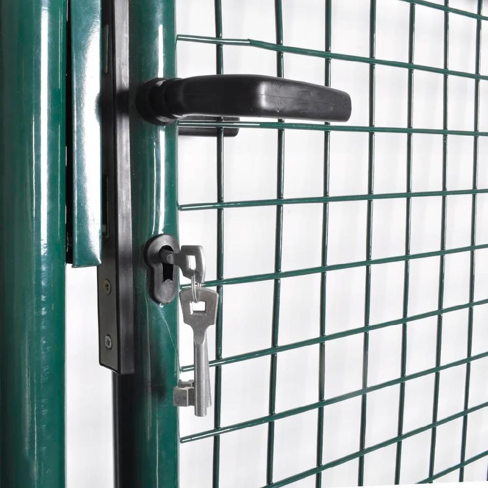 Puerta de jardín | Puerta de valla de acero con recubrimiento en polvo CFW39131 Superdescuento