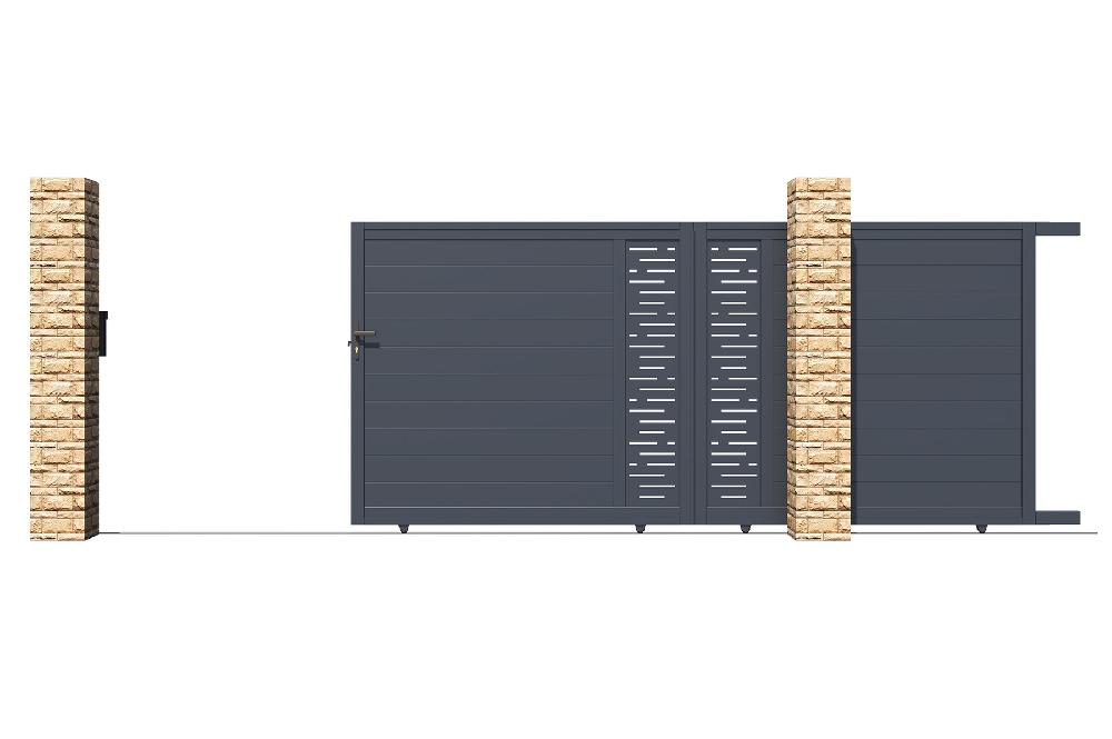 Puerta corredera de aluminio 4m ARLBERG 400C180 Última moda