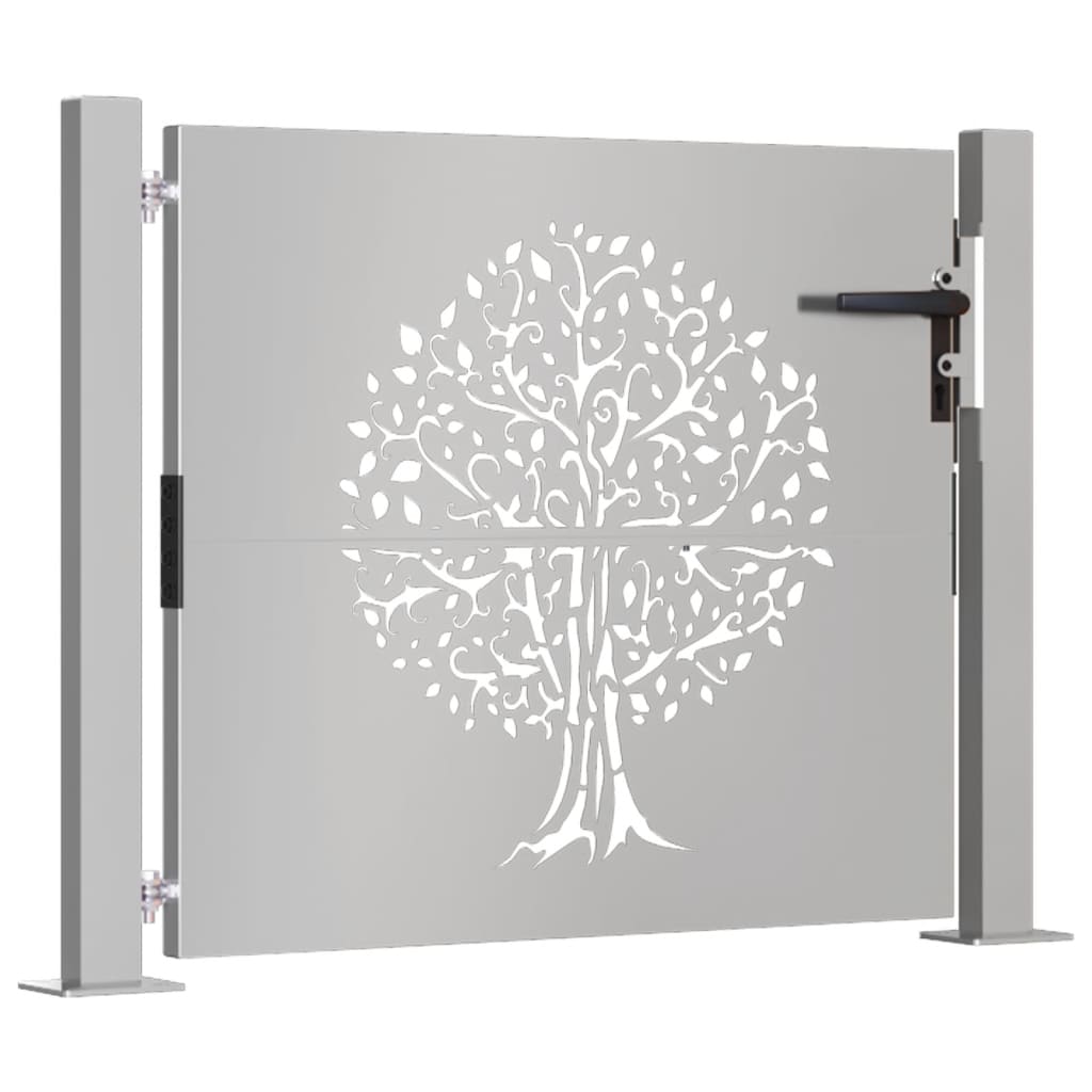 Maison Exclusive - Puerta de jardín acero corten diseño árbol 105x105 cm Envío gratis