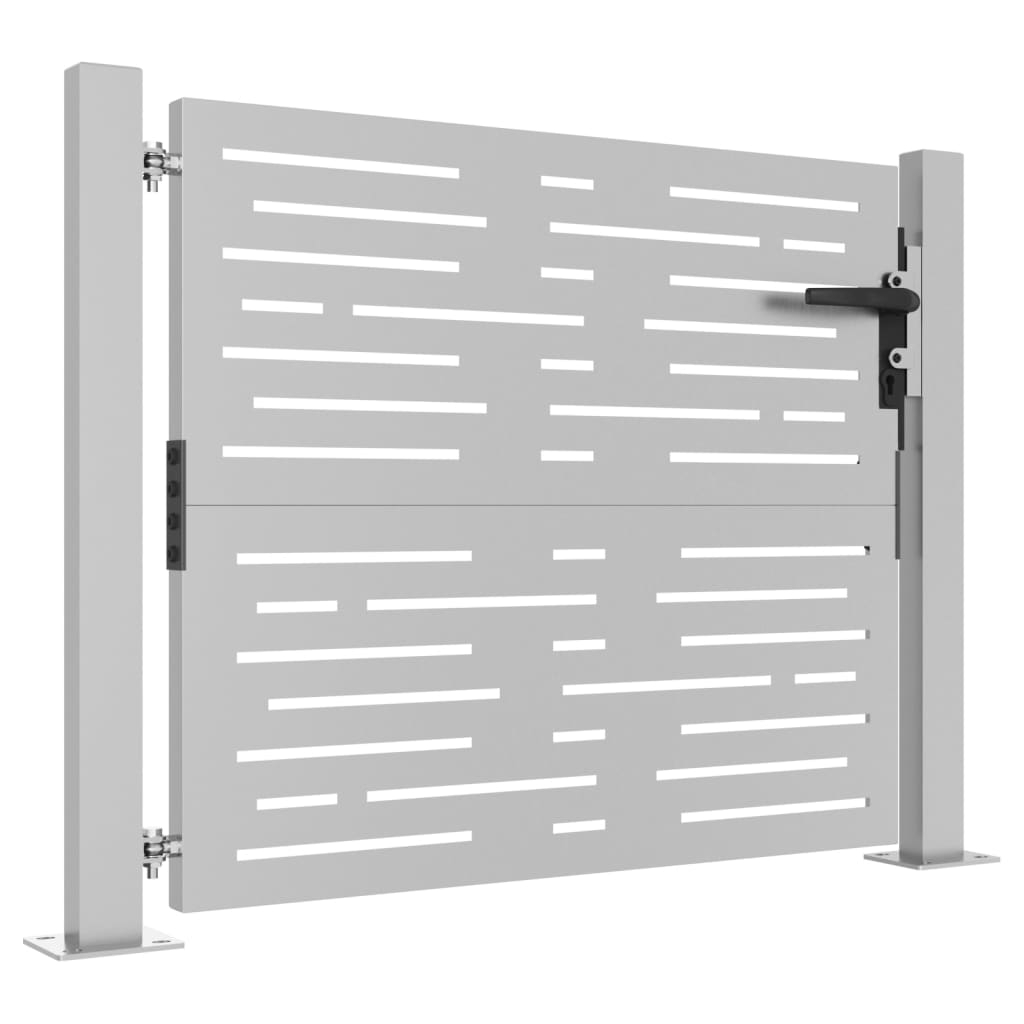 Puerta de jardín 105x105 cm acero corten diseño cuadrado Solo queda un día