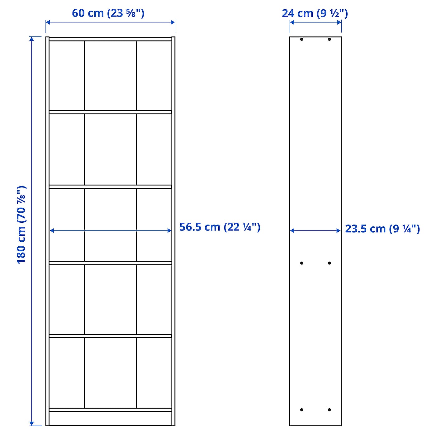 IKEA GERSBY Librería blanco 60x180 cm Últimos 2 días