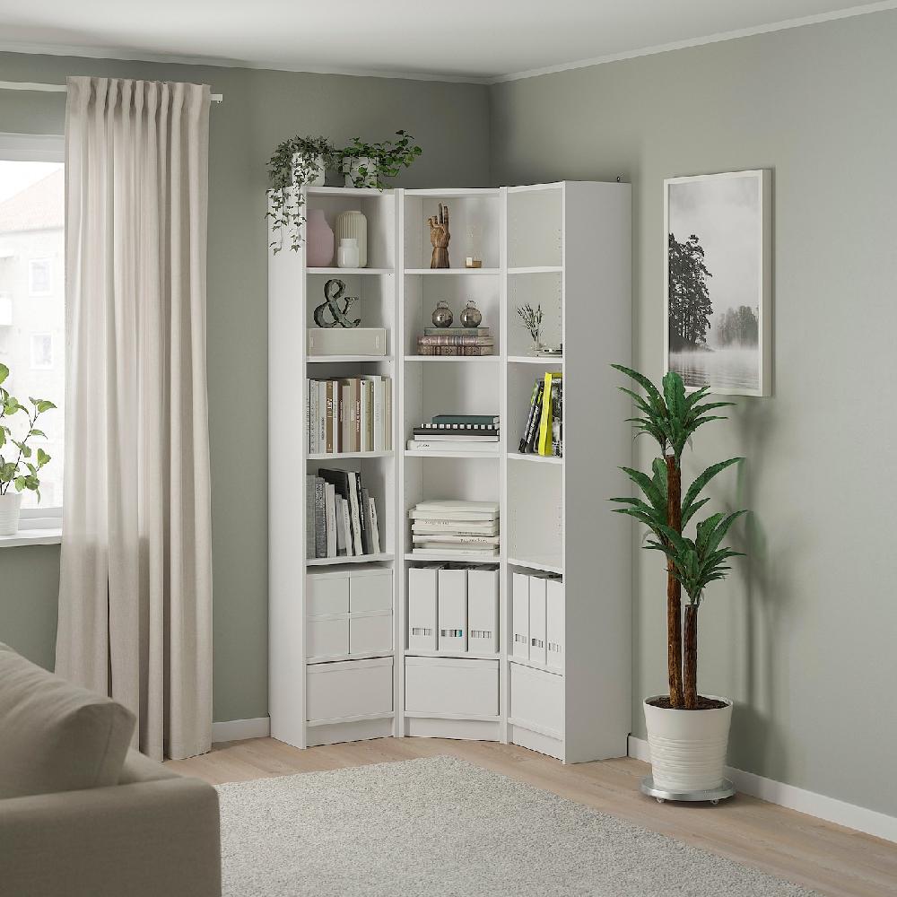 IKEA BILLY Combinación librería módulo esquina blanco 95/95x28x202 cm Precio de fábrica