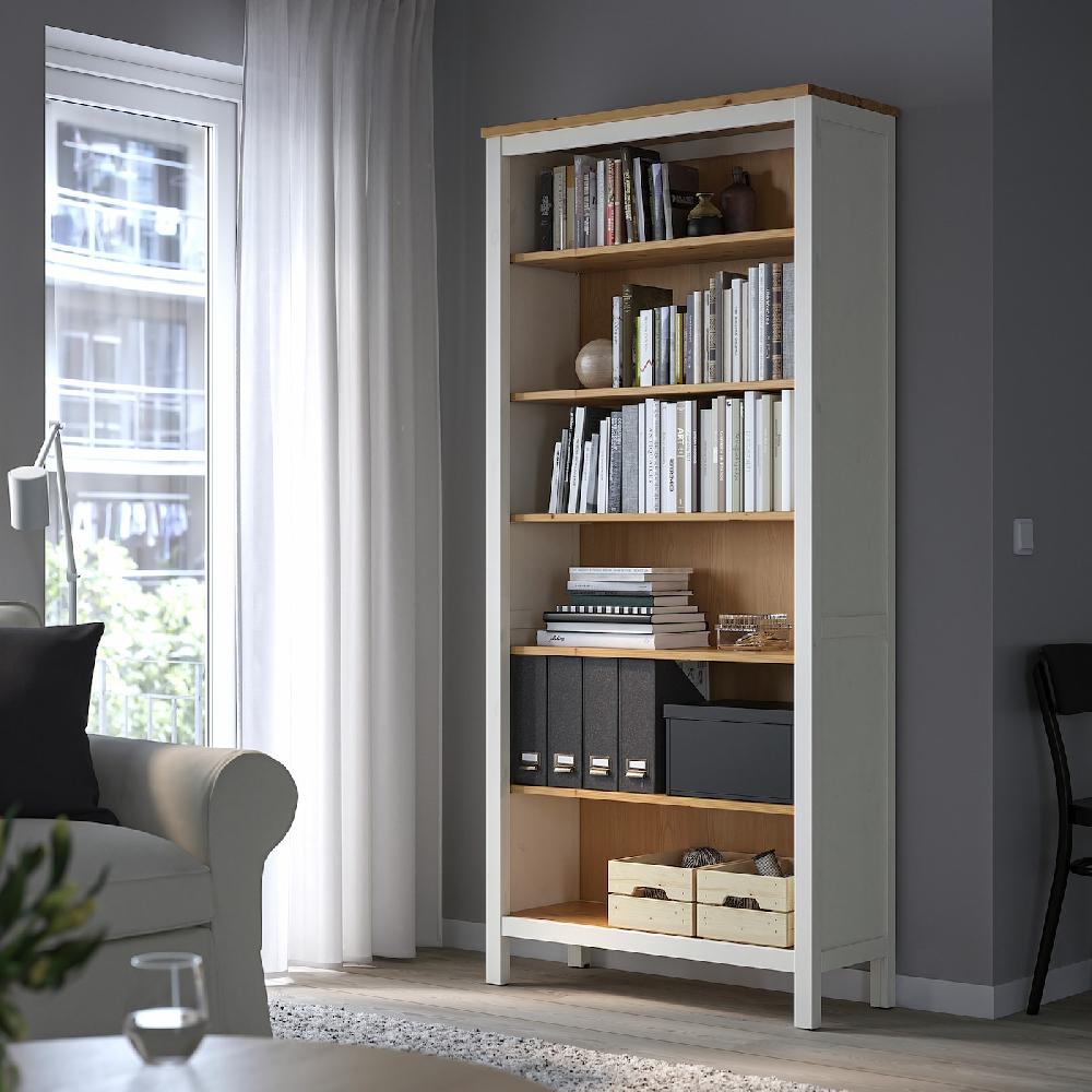 IKEA HEMNES Librería tinte blanco/marrón claro 90x197 cm Envío internacional gratuito