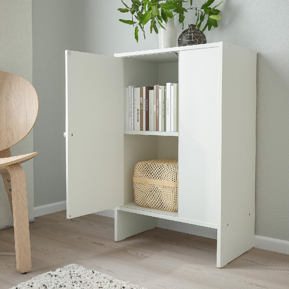 IKEA BAGGEBO Mueble de almacenaje con puerta blanco 50x30x80 cm Tienda de fábrica