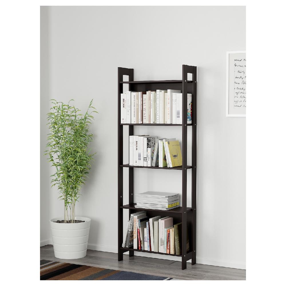 IKEA LAIVA Estantería negro-marrón 62x165 cm Ahorra y exporta