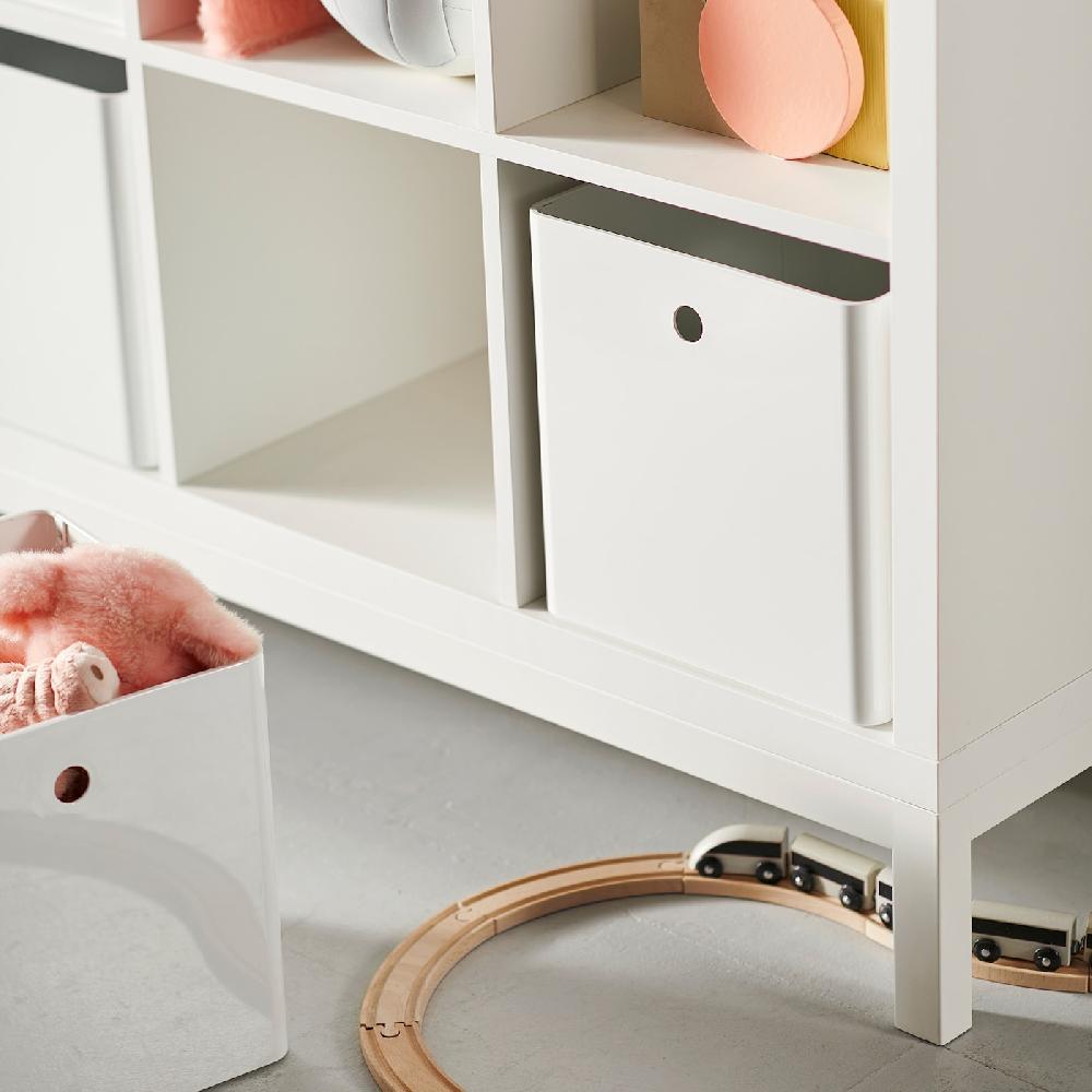 IKEA KALLAX Estantería con soporte blanco/blanco 147x94 cm Precios de Black Friday