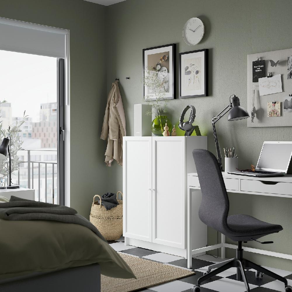IKEA BILLY / OXBERG Librería con puertas blanco 80x30x106 cm Libre de impuestos