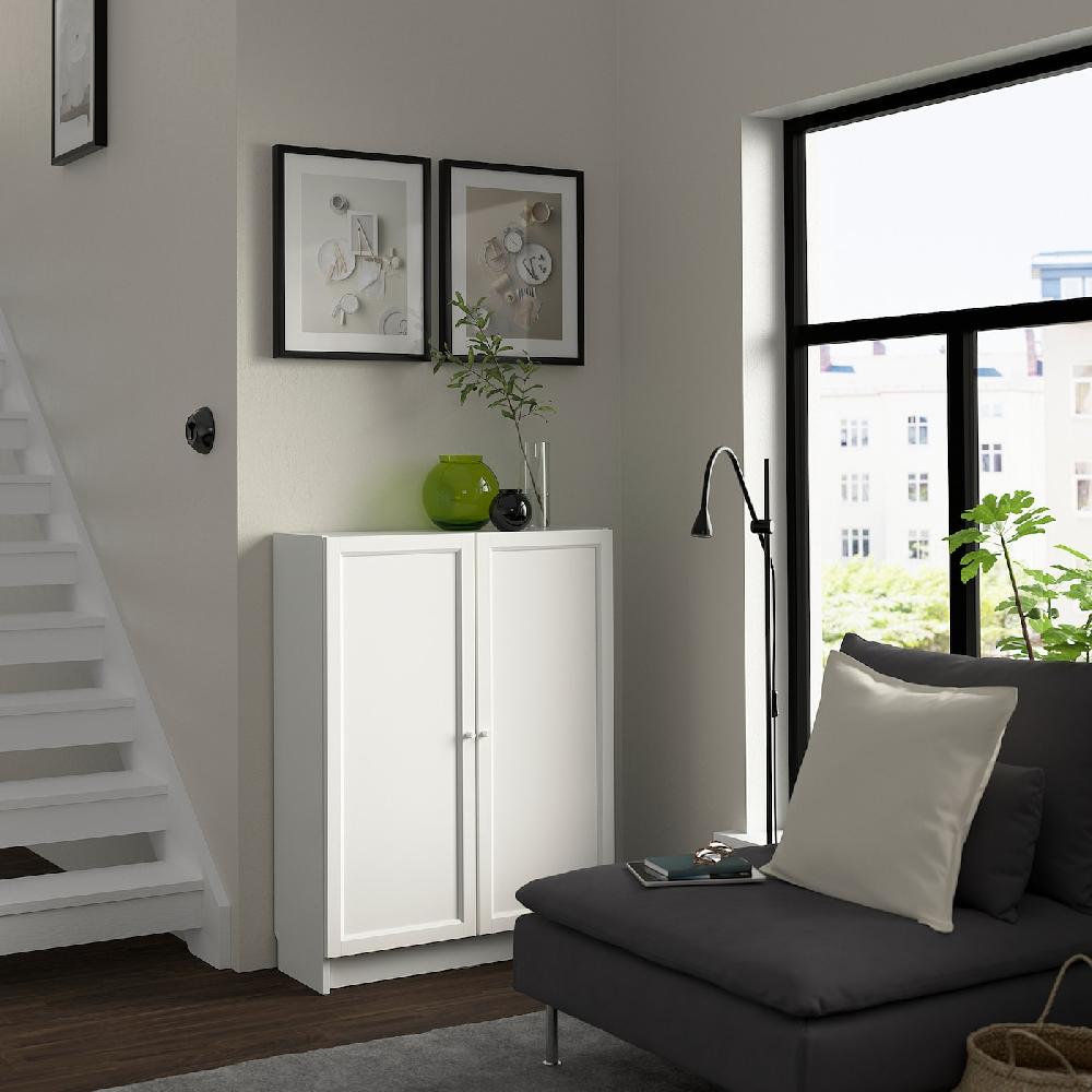 IKEA BILLY / OXBERG Librería con puertas blanco 80x30x106 cm Libre de impuestos
