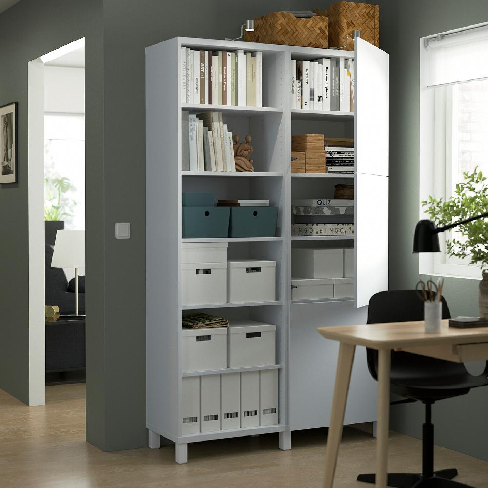 IKEA BESTÅ Mueble salón blanco/Lappviken/Stubbarp blanco 120x42x202 cm Descuentos del mes