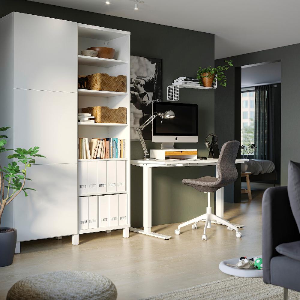 IKEA BESTÅ Mueble salón blanco/Lappviken/Stubbarp blanco 120x42x202 cm Descuentos del mes