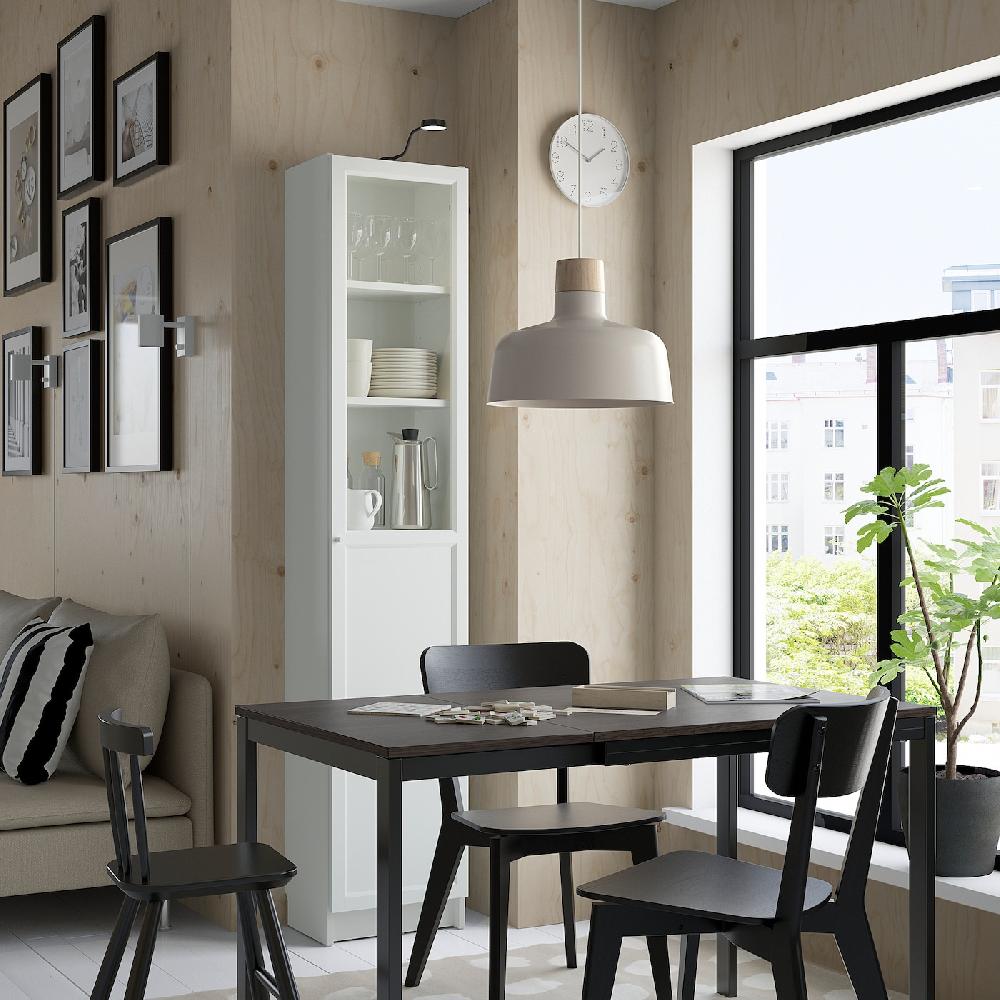 IKEA BILLY / OXBERG Librería +puerta panel/vdr blanco/vidrio 40x30x202 cm Oferta exclusiva