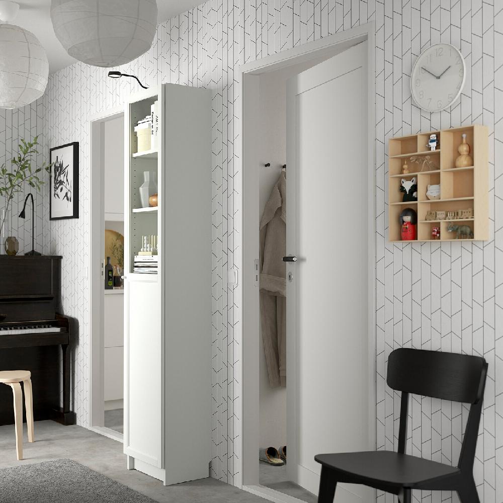 IKEA BILLY / OXBERG Librería +puerta panel/vdr blanco/vidrio 40x30x202 cm Oferta exclusiva