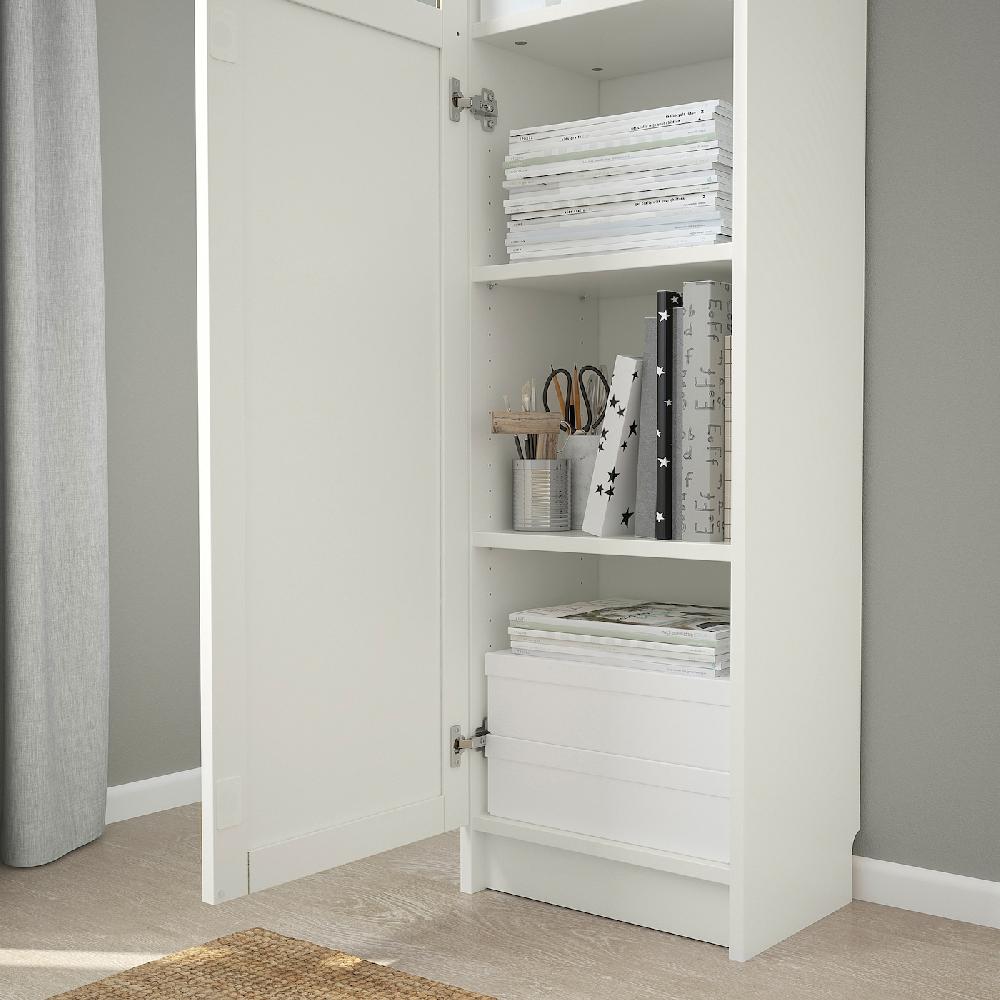 IKEA BILLY / OXBERG Librería +puerta panel/vdr blanco/vidrio 40x30x202 cm Oferta exclusiva