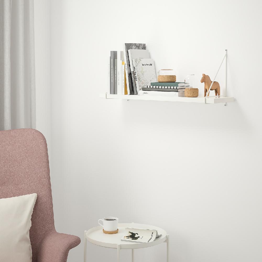 IKEA BERGSHULT / PERSHULT Estante blanco/blanco 80x20 cm Outlet