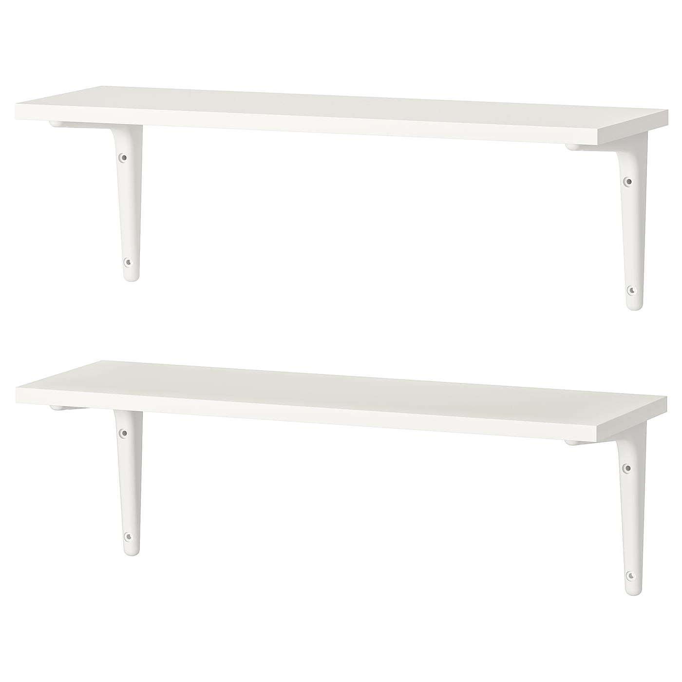 IKEA BURHULT / SIBBHULT Combinación estantes de pared blanco/blanco 59x20 cm