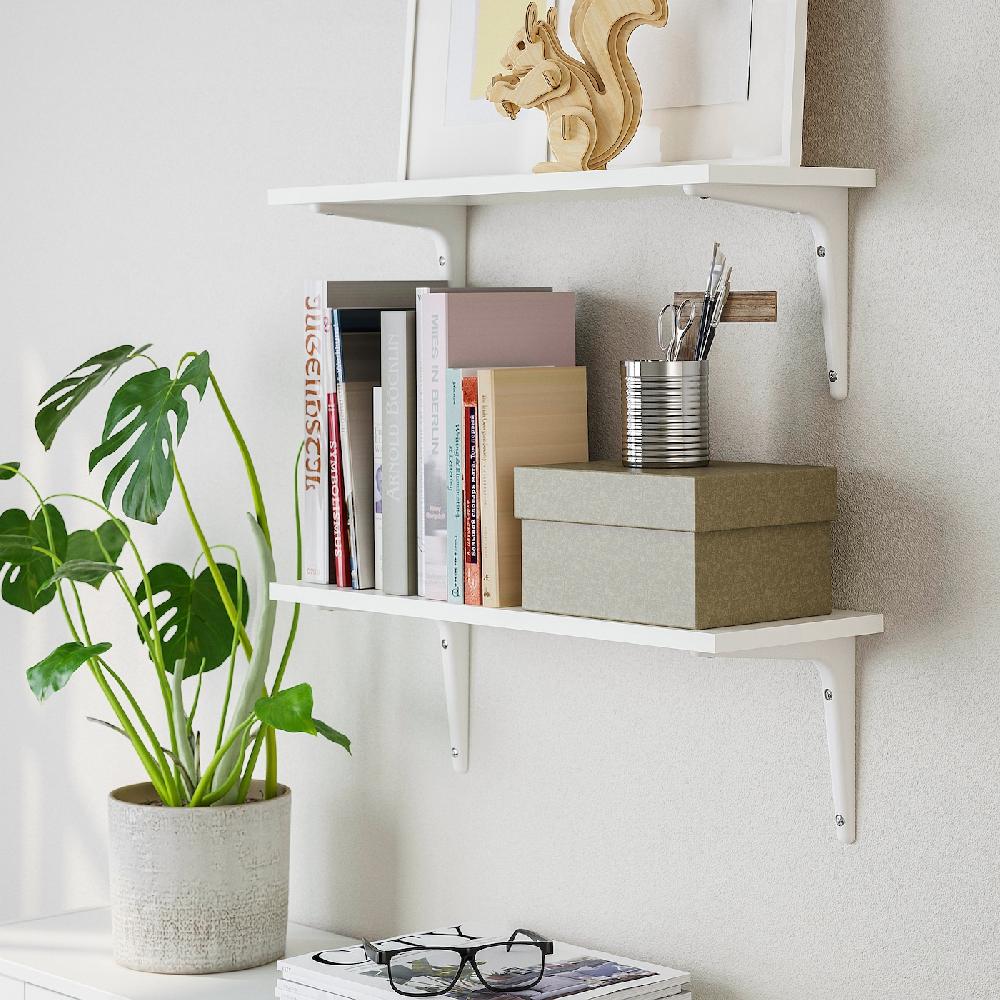 IKEA BURHULT / SIBBHULT Combinación estantes de pared blanco/blanco 59x20 cm Outlet online