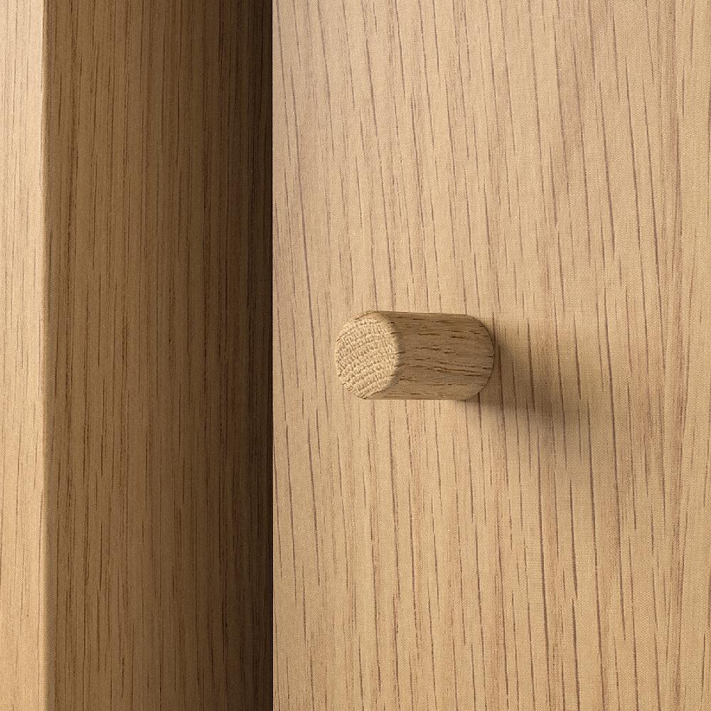 IKEA LÅDMAKARE Armario con puertas correderas efecto roble Liquidación