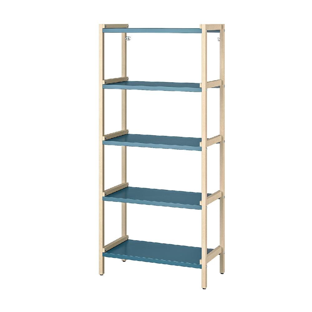IKEA EKENABBEN Estantería álamo/azul 70x34x154 cm