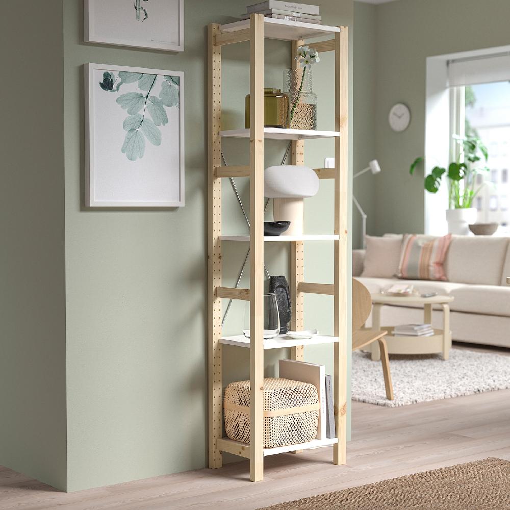 IKEA IVAR Estantería pino/metal blanco 48x30x179 cm Últimos 3 días