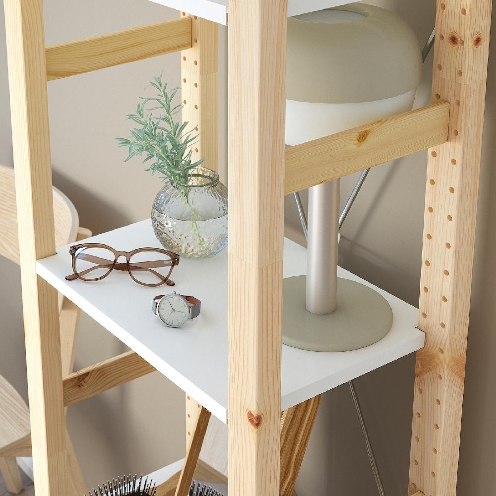 IKEA IVAR Estantería pino/metal blanco 48x30x179 cm Últimos 3 días