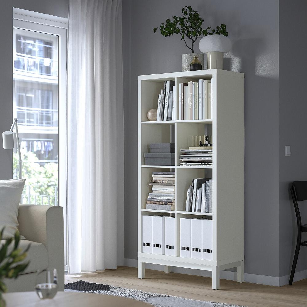 IKEA KALLAX Estantería con soporte blanco/blanco 77x164 cm Últimos 2 días