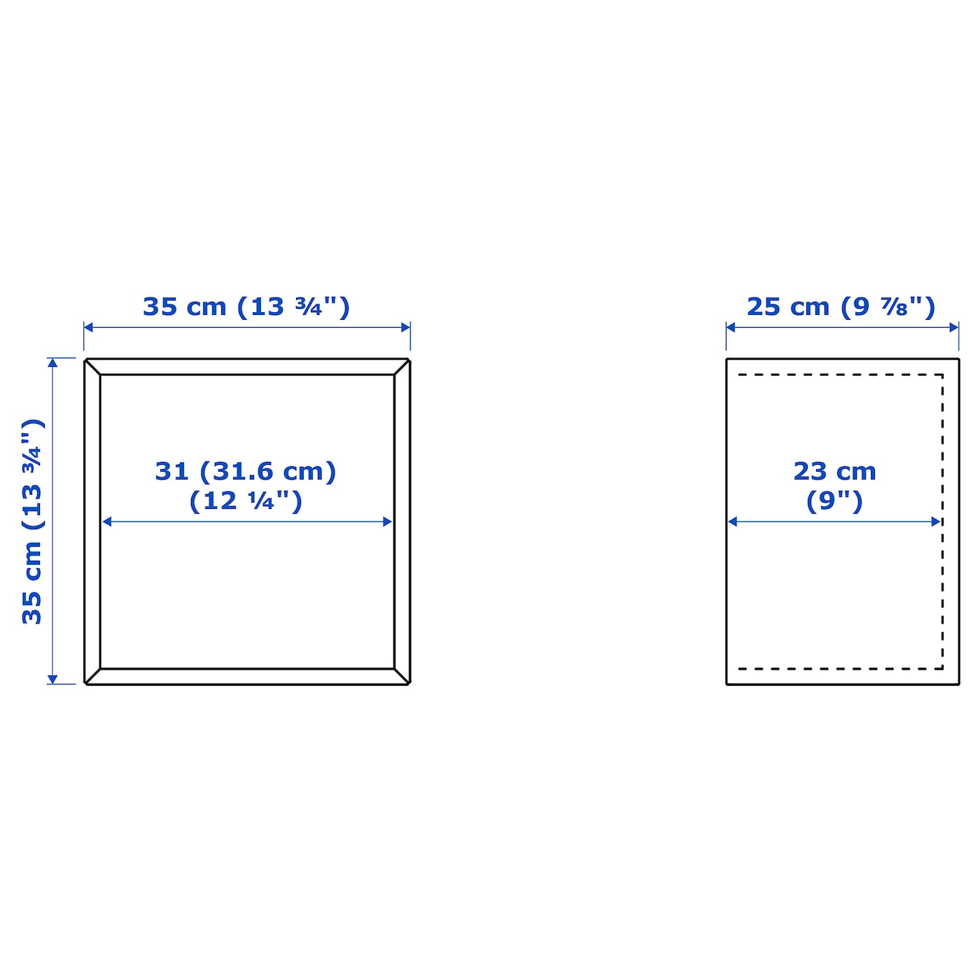 IKEA EKET Mueble de almacenaje blanco 35x25x35 cm Solo hoy