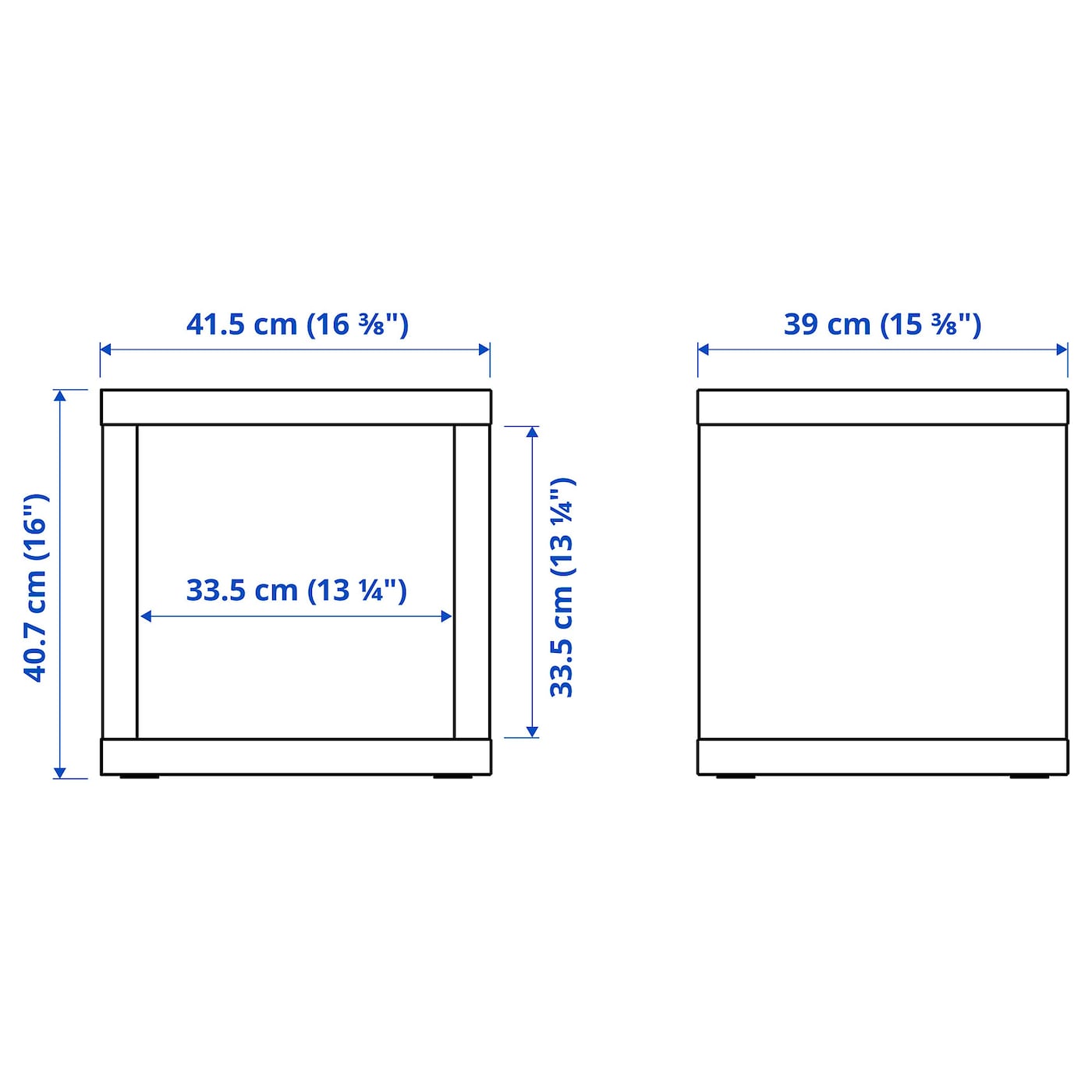 IKEA KALLAX Estantería blanco 42x41 cm Liquidación