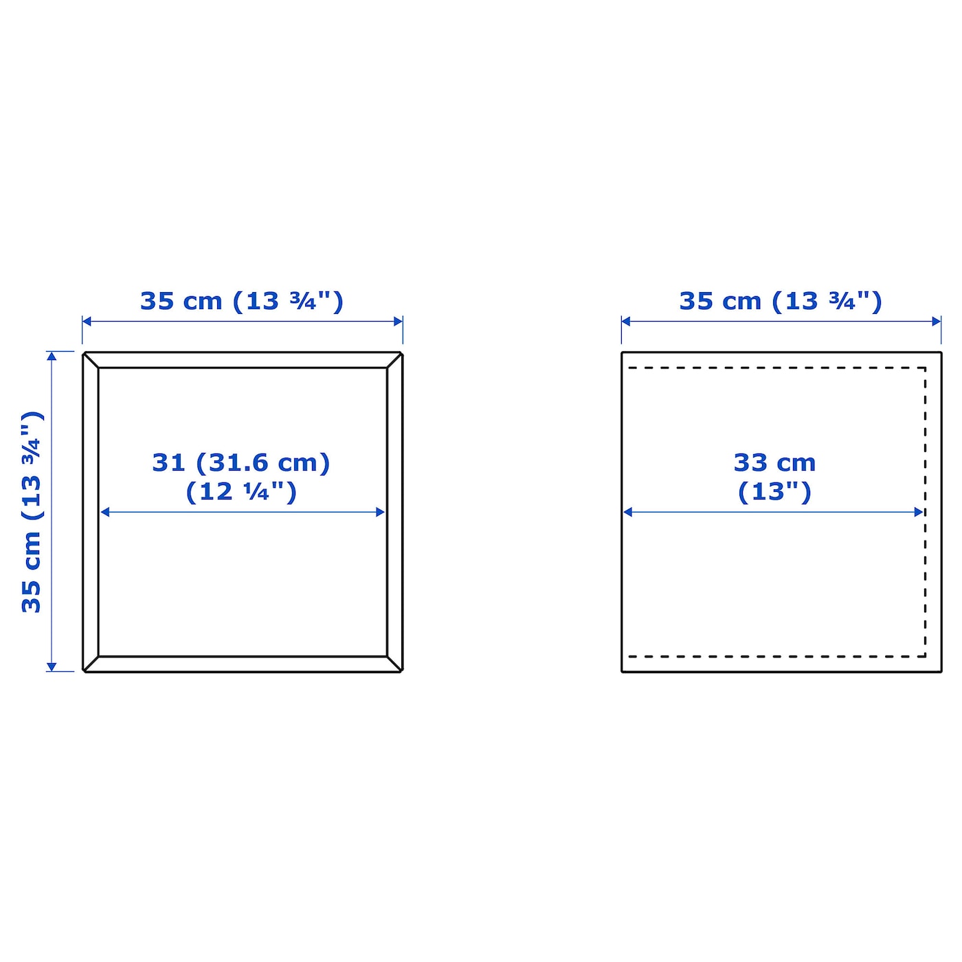 IKEA EKET Mueble de almacenaje blanco 35x35x35 cm Tienda de fábrica