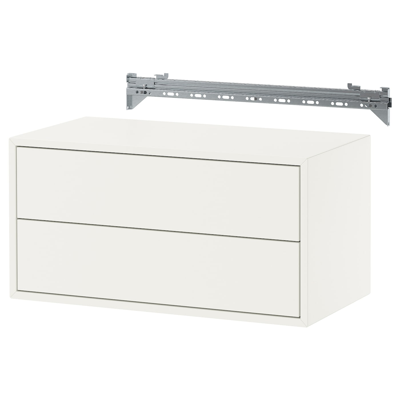 IKEA EKET Combinación de almacenaje en pared con 2 cajones/blanco 70x35x35 cm