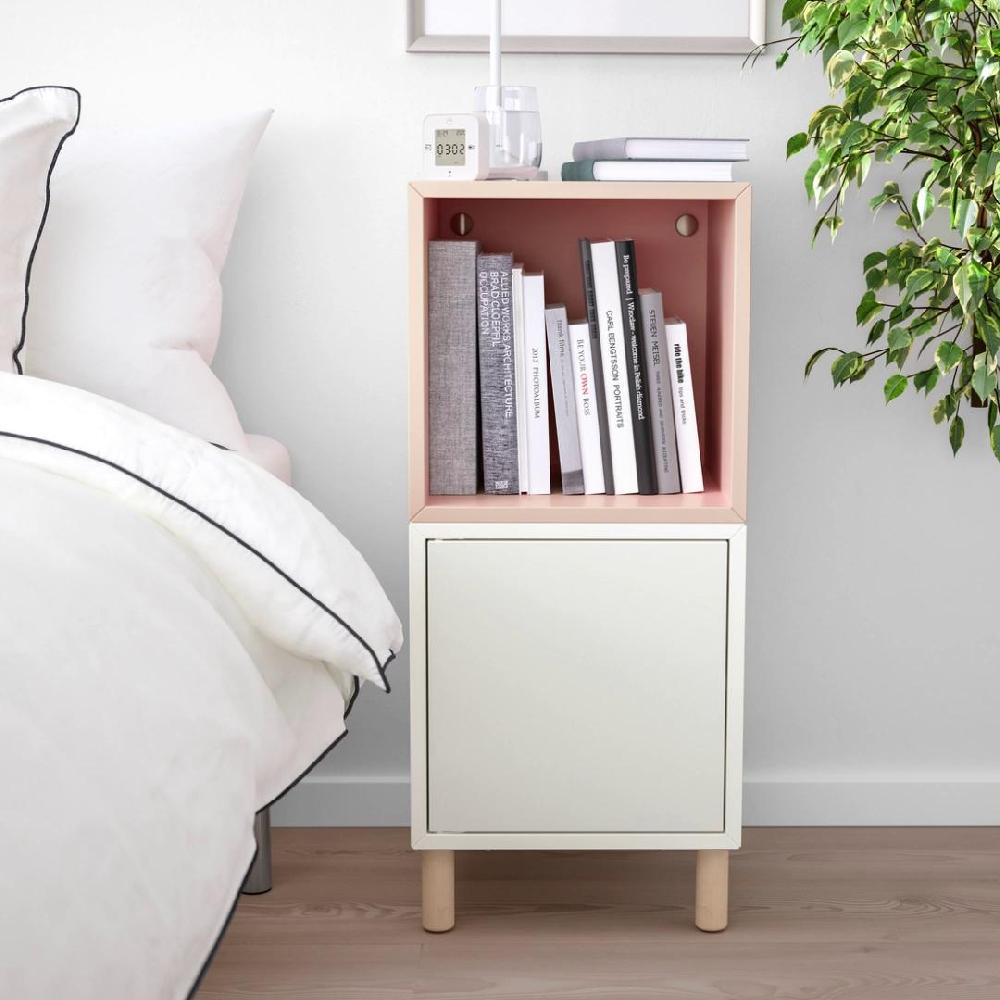 IKEA EKET Combinación de almacenaje con patas blanco/madera 35x35x80 cm Descuentos del mes