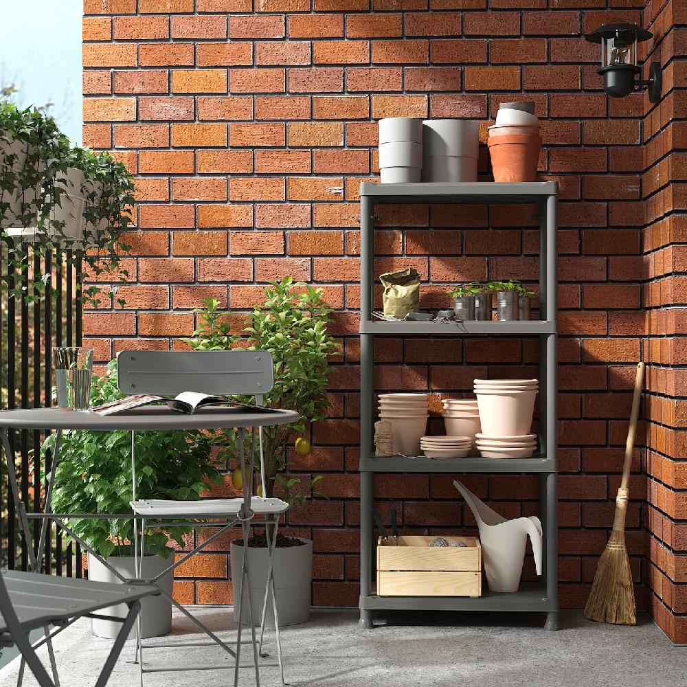 IKEA RUNMARÖ Estantería gris oscuro interior/exterior 60x30x133 cm Oferta exclusiva