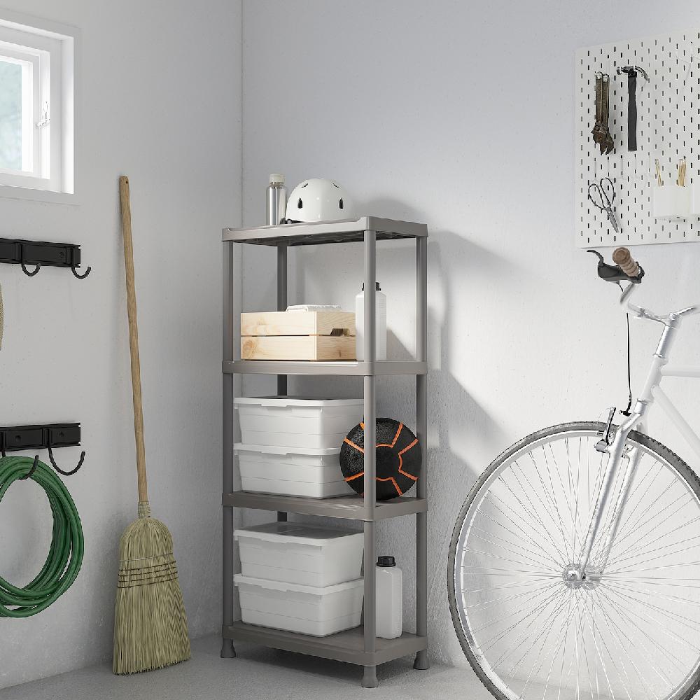 IKEA RUNMARÖ Estantería gris oscuro interior/exterior 60x30x133 cm Oferta exclusiva
