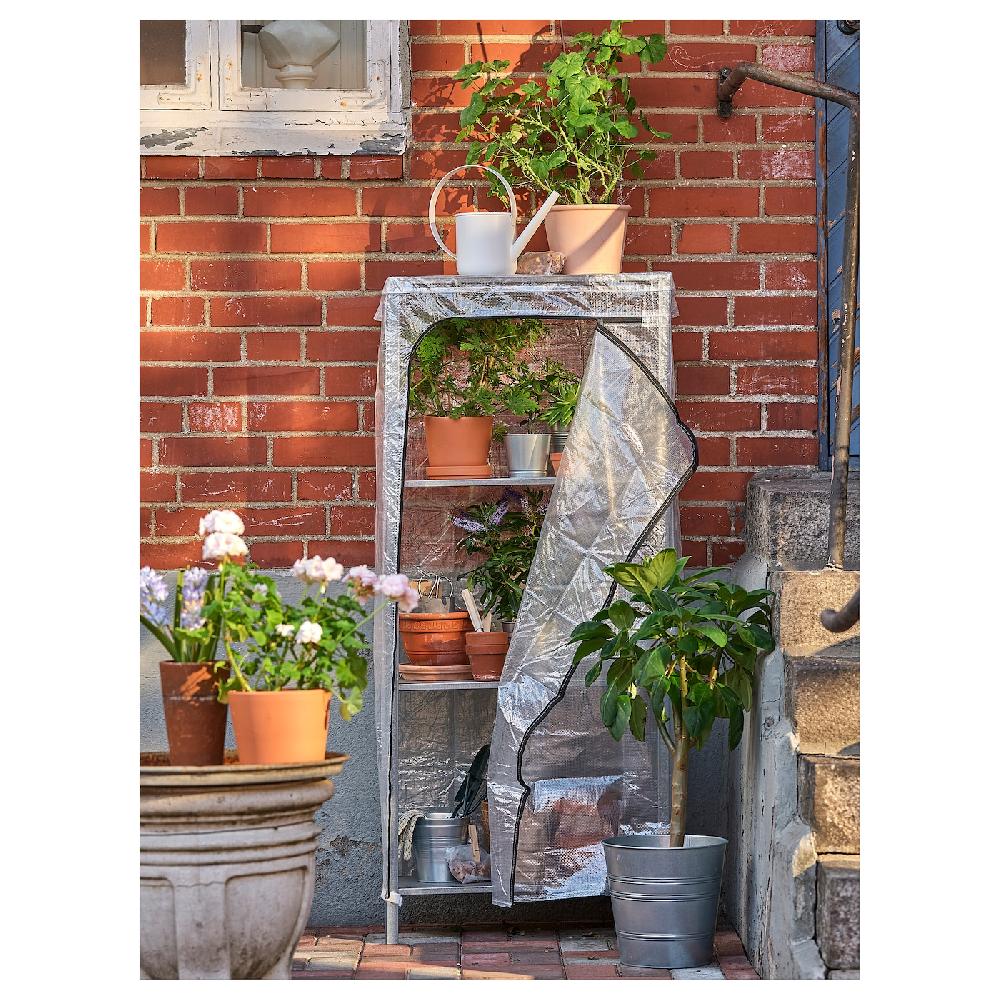 IKEA HYLLIS Estantería con funda transparente 60x27x140 cm Ofertas