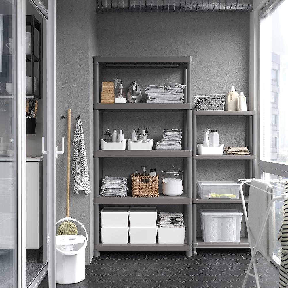 IKEA RUNMARÖ Estantería gris oscuro interior/exterior 90x40x182 cm Los más vendidos