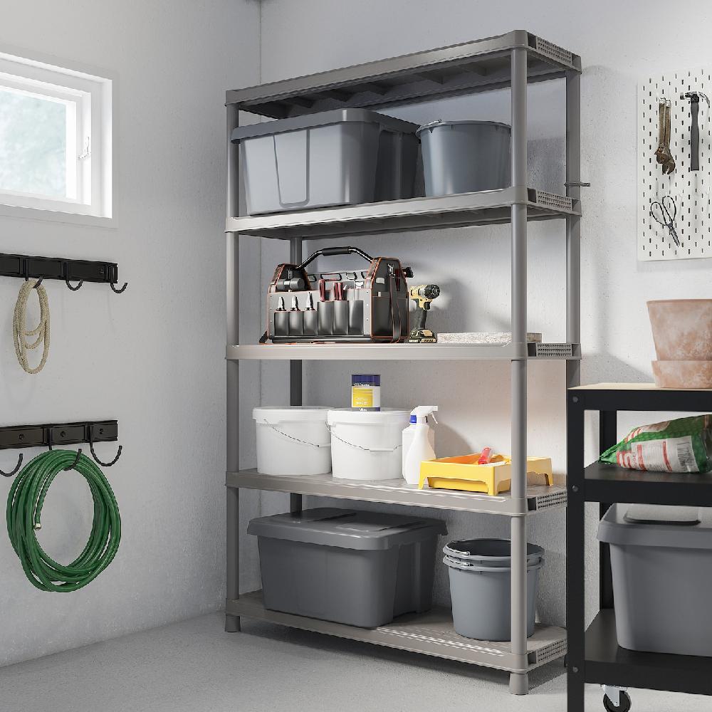 IKEA RUNMARÖ Estantería gris oscuro interior/exterior 120x40x188 cm Ventas relámpago
