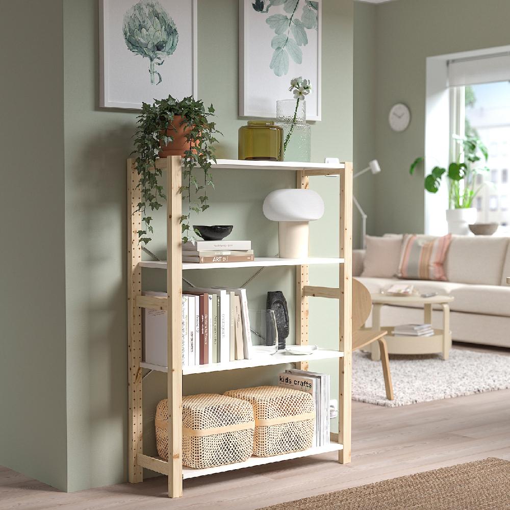 IKEA IVAR Estantería pino/metal blanco 89x30x124 cm ÚLTIMAS EDICIONES