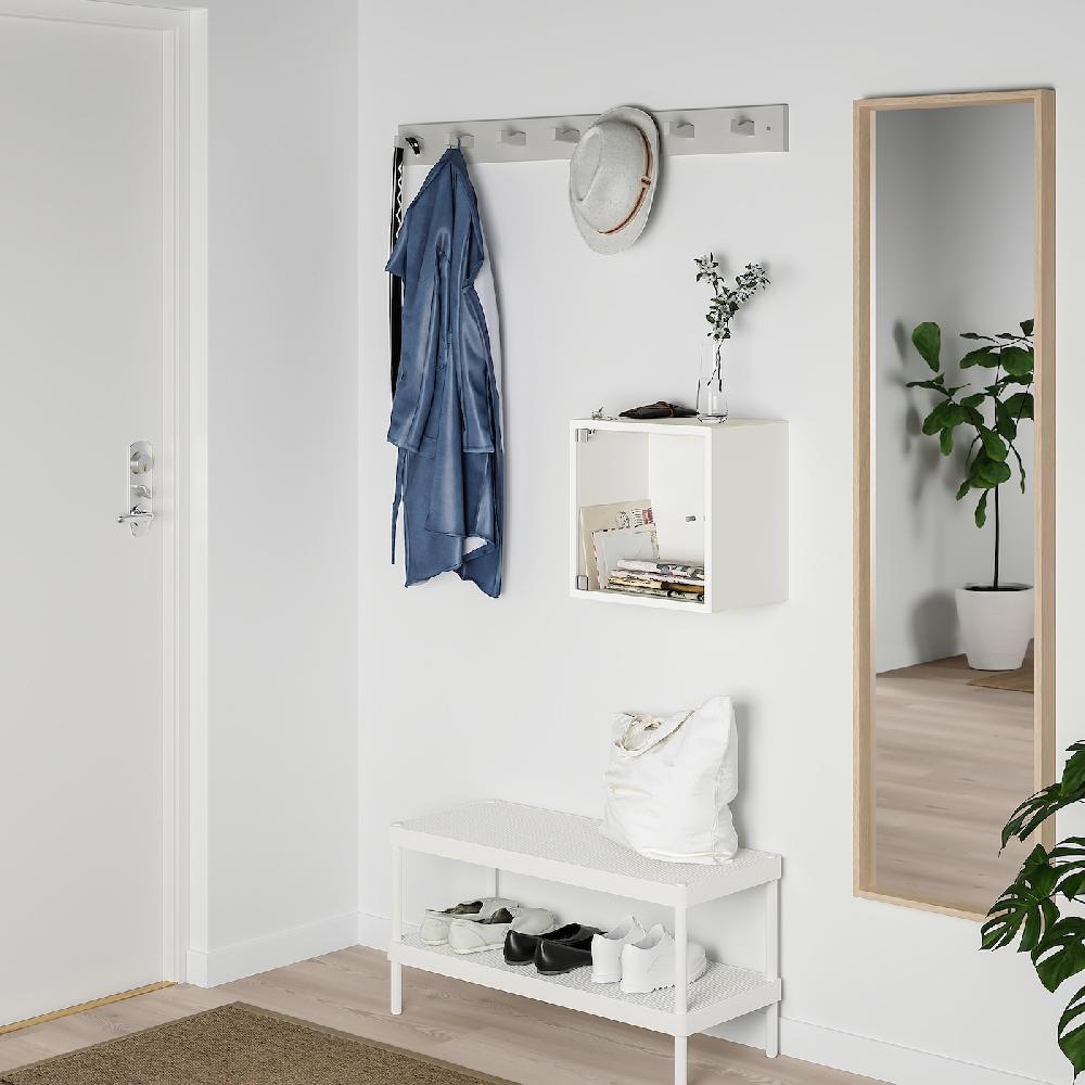 IKEA EKET Mueble de almacenaje con vitrina blanco 35x25x35 cm Grandes descuentos