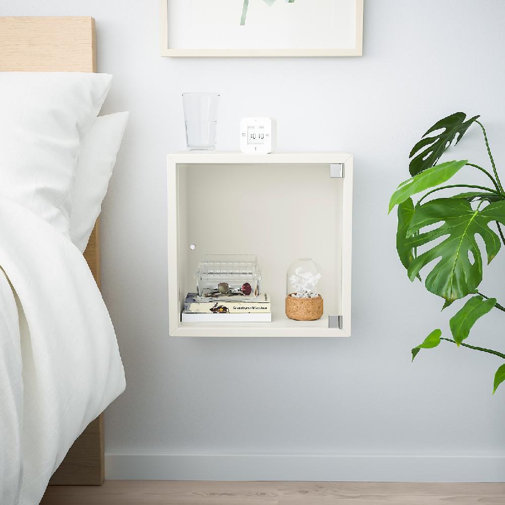 IKEA EKET Mueble de almacenaje con vitrina blanco 35x25x35 cm Grandes descuentos