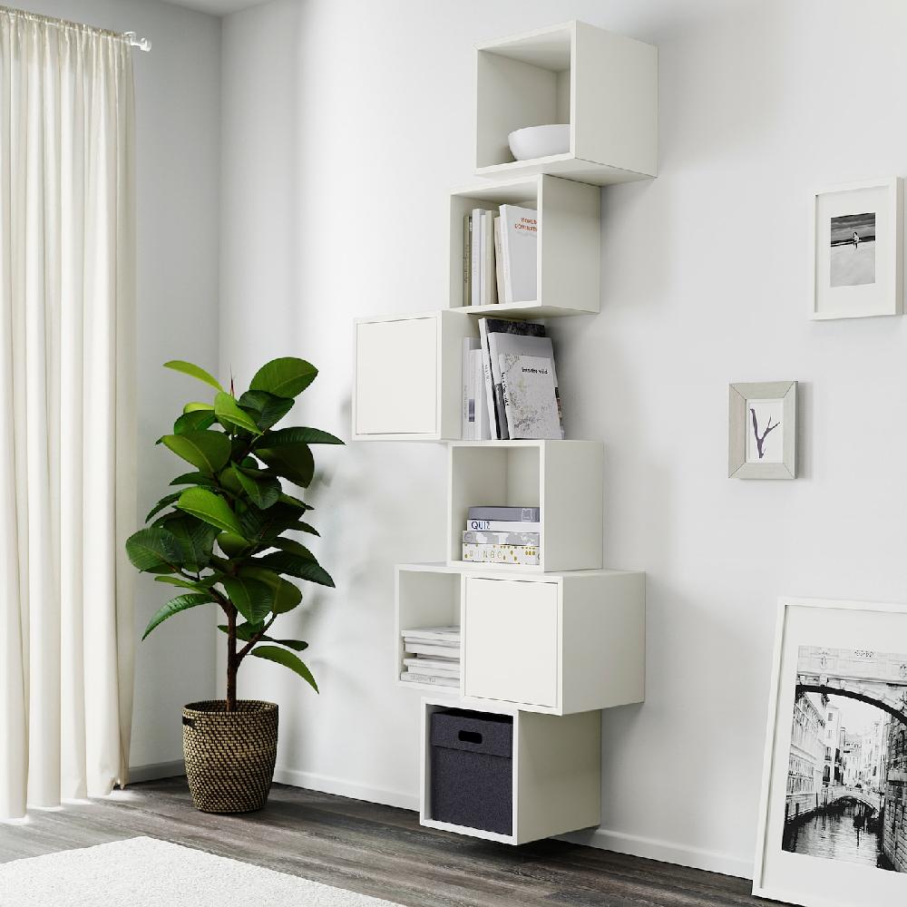 IKEA EKET Mueble de almacenaje con riel blanco 80x35x210 cm Tienda de fábrica