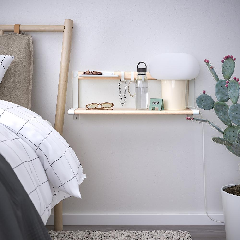 IKEA SKOMAKARE Estante blanco/álamo 65x26 cm Ofertas especiales