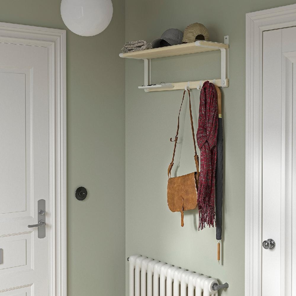 IKEA SKOMAKARE Estante blanco/álamo 65x26 cm Ofertas especiales