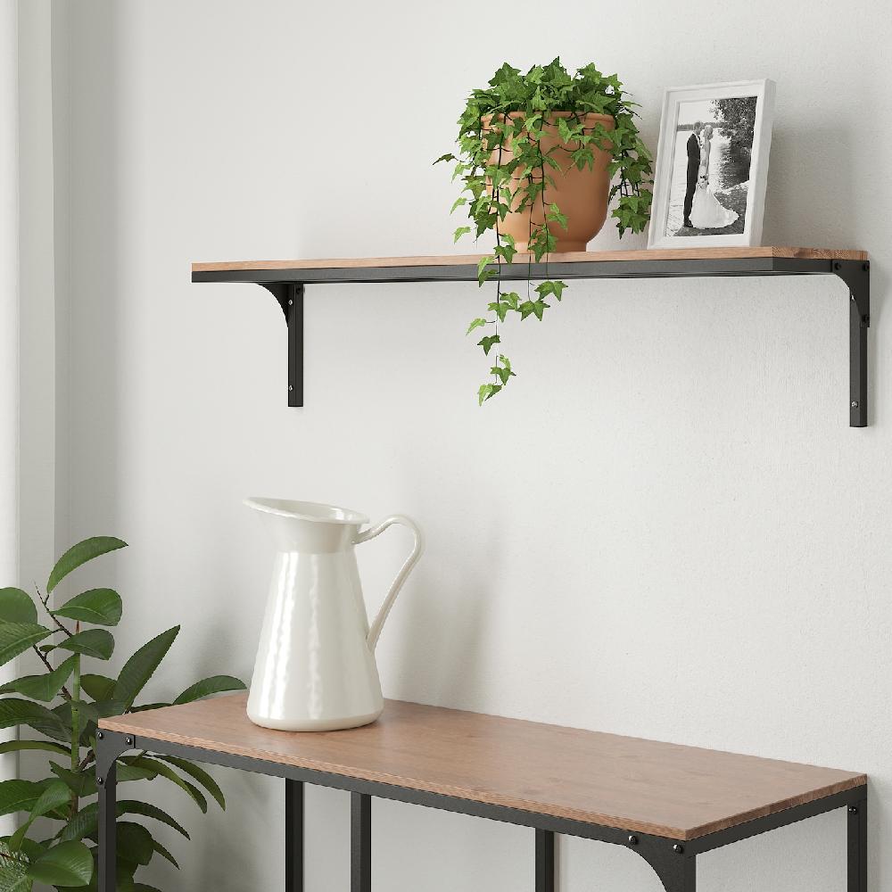 IKEA FJÄLLBO Estante negro 101x20 cm Grandes ahorros