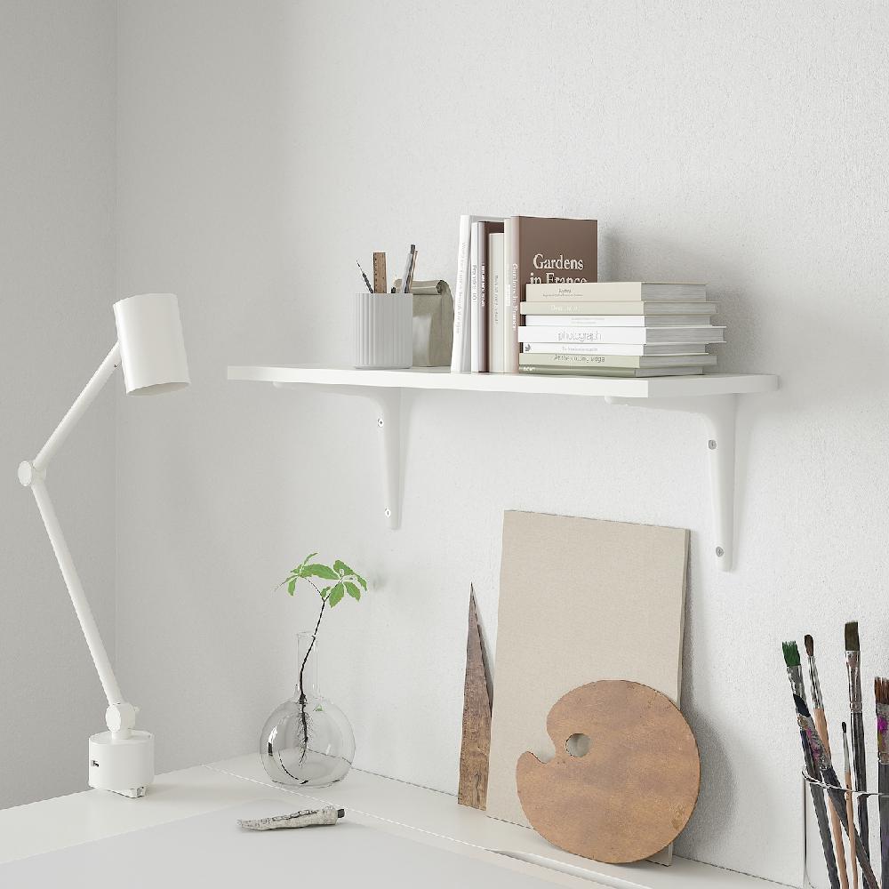 IKEA BURHULT / SIBBHULT Estante blanco/blanco 59x20 cm Rebajas de fin de temporada
