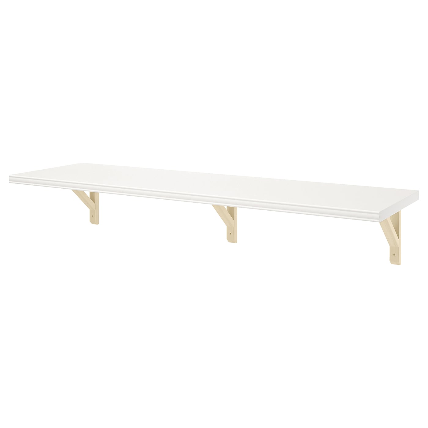 IKEA BERGSHULT / SANDSHULT Estante blanco/álamo 120x30 cm